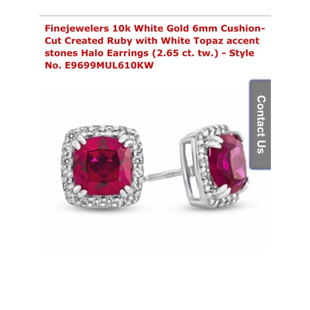 Ruby Earrings - image 2